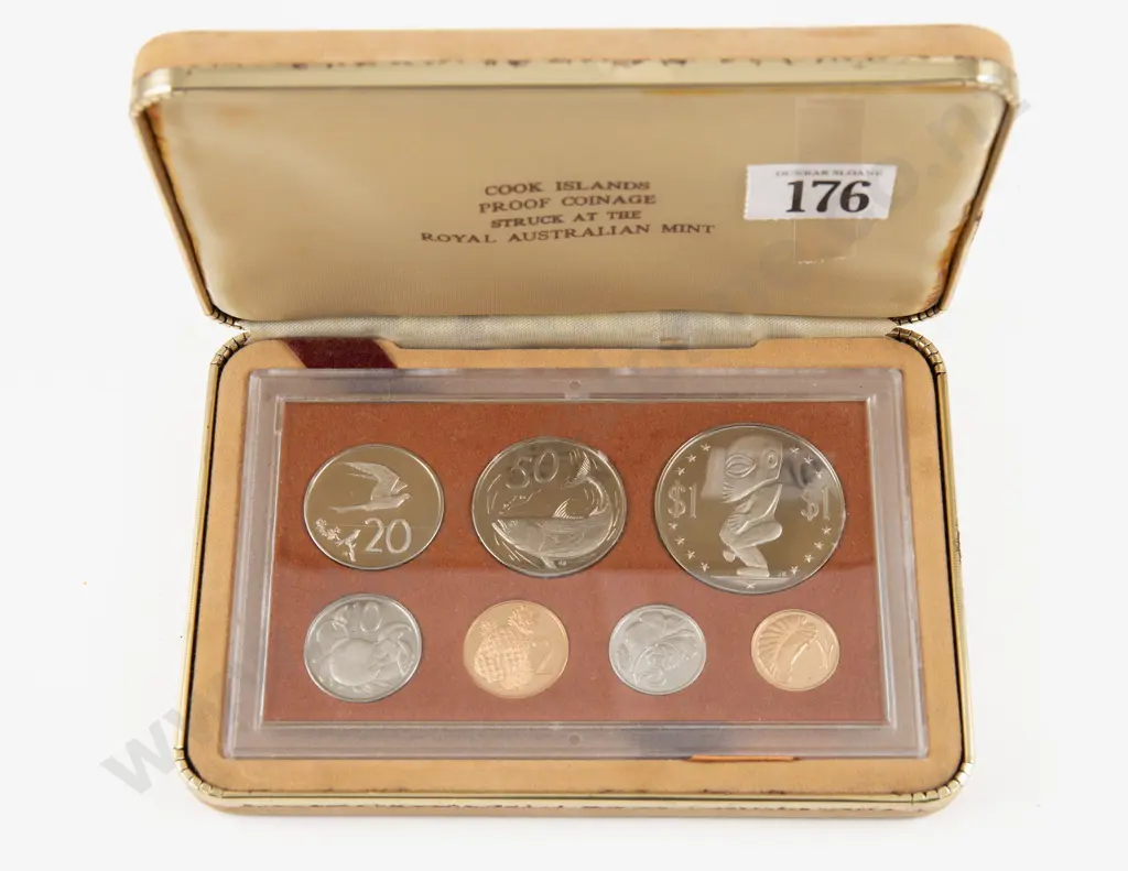 1973 Cook Islands Proof 7 Coin Set Image 1++