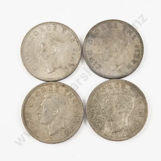 NZ 1949 Crown x4
