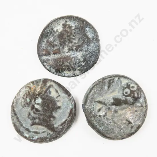 Three (Roman?) Bronze Coins