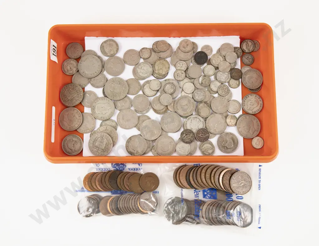 Qty NZ Pre-decimal Coinage some silver content Image 1++