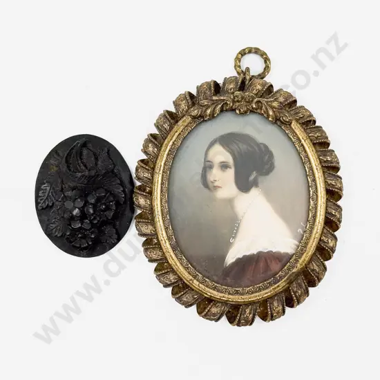 Victorian Portrait Miniature and Small Pendant Piece