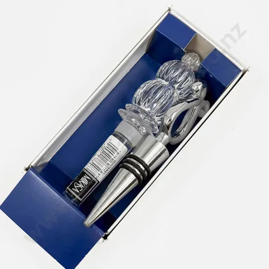 Boxed Mikasa Wine Stopper and Other Wine Stopper