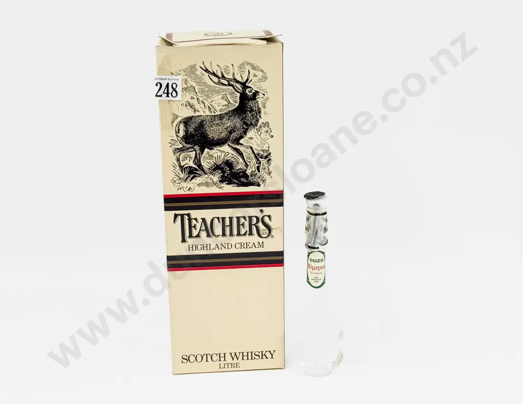 Teachers Highland Cream and Small Bottle of Liqueur Image 1++