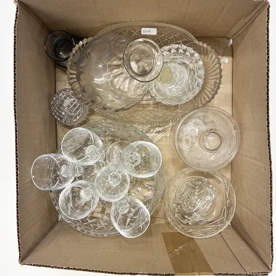Boxed Quantity Assorted Glass Ware