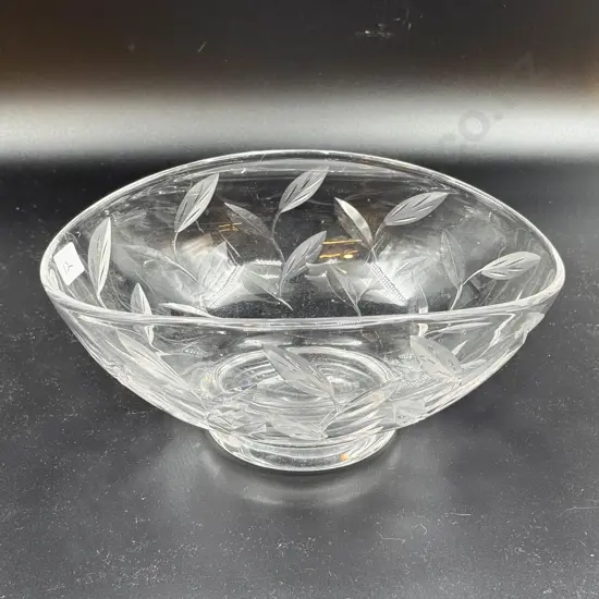 Crystal Pedestal Table Bowl