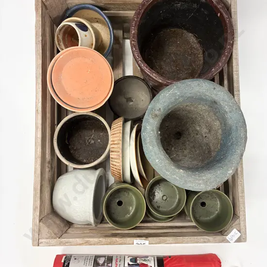 Qty of Assorted Garden Pots