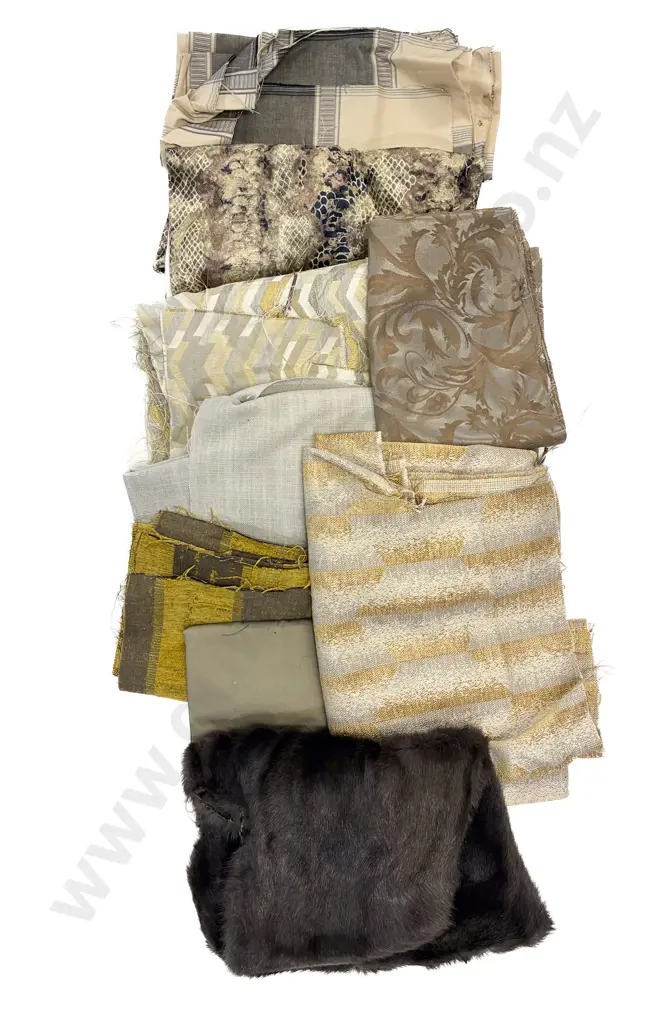 Three Cartons of Assorted Material and Fabrics Image 1++