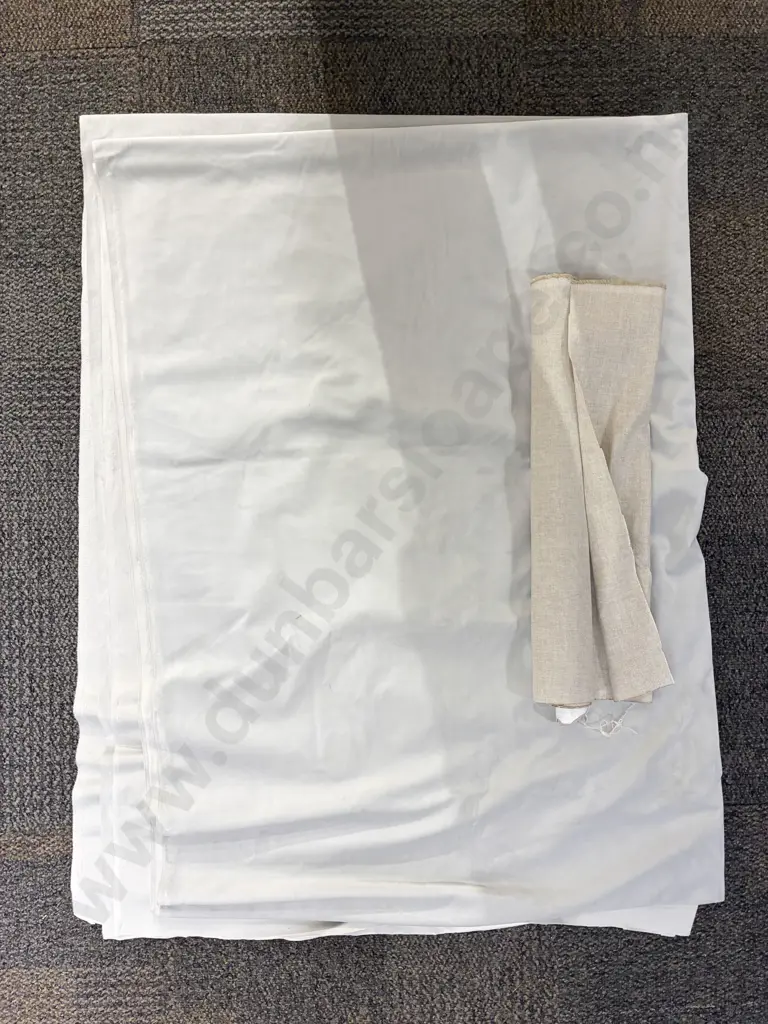 Three Cartons of Assorted Material and Fabrics Image 1++