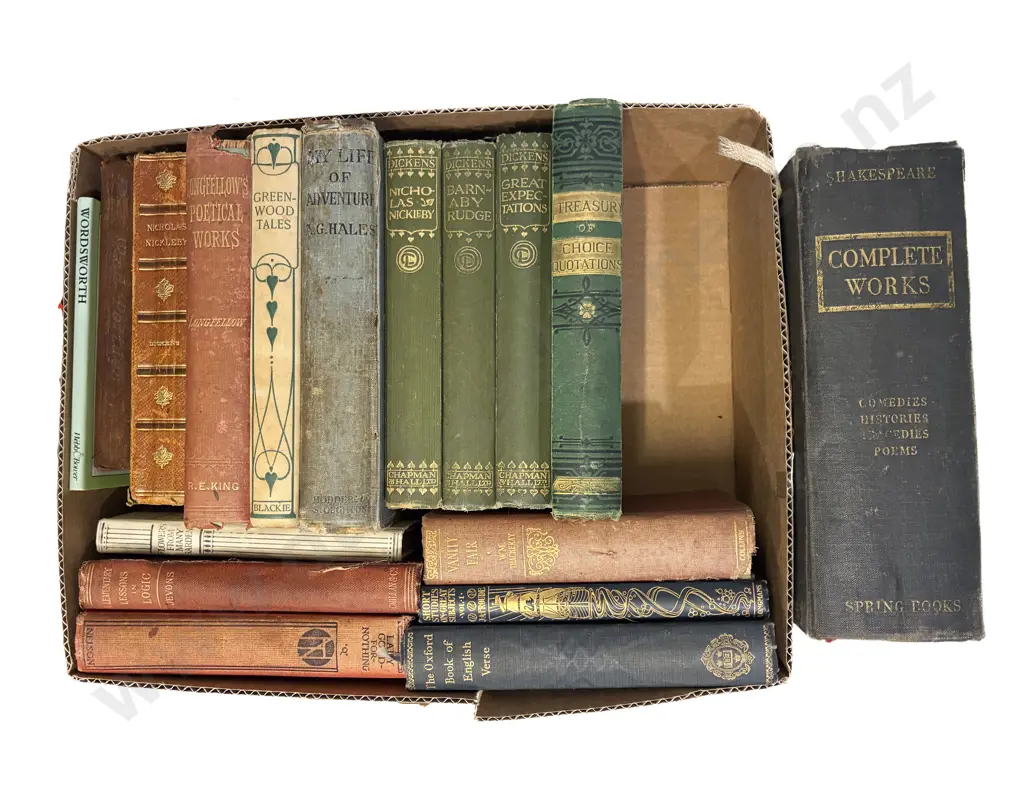 Box Quantity of Assorted Vintage Books Image 1++