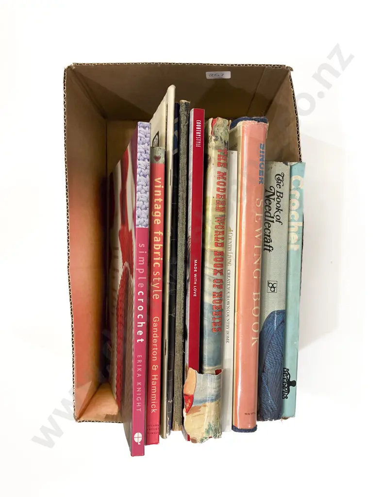 Box Quantity of Assorted Handcraft Reference Books Image 1++
