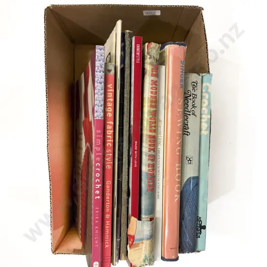 Box Quantity of Assorted Handcraft Reference Books
