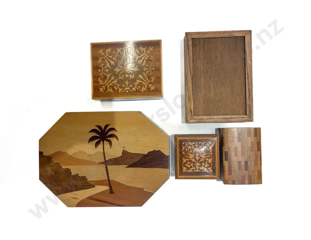 Qty of Assorted Inlaid and Other Trinkets Boxes Image 1++