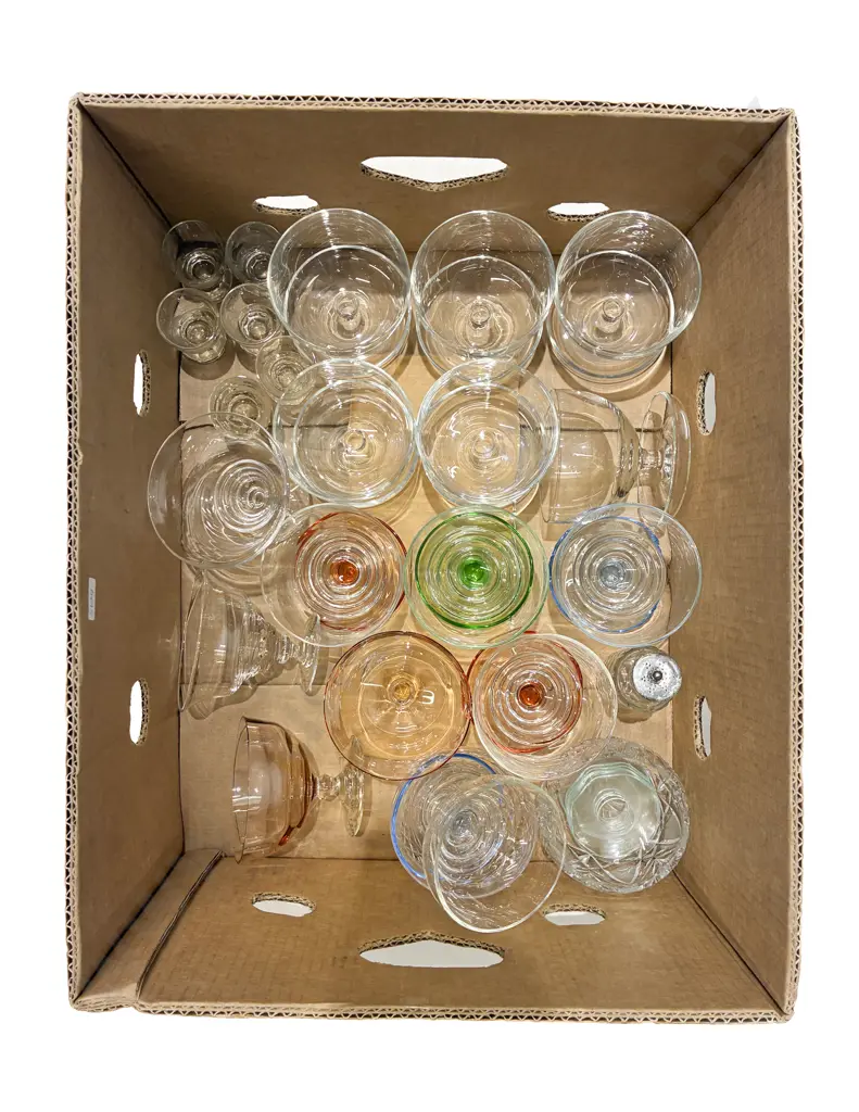 Box Qty of Assorted Glassware Image 1++