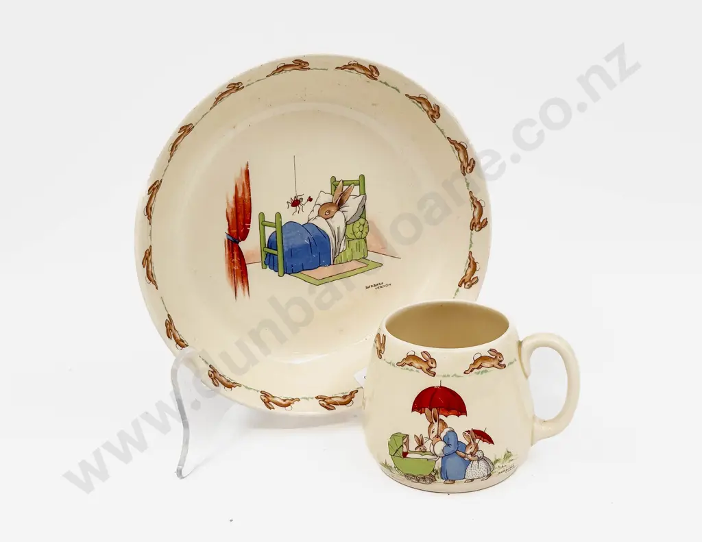 Two Pieces of RD Bunnykins China Image 1++