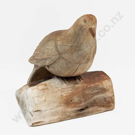Carved Kereru 30cm H