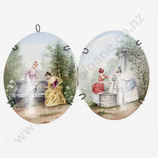 Two Fancy China Wall Plaques