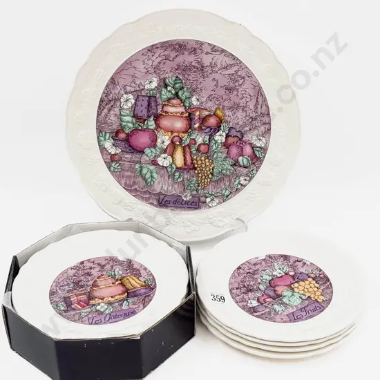 Two Boxed Sets of Gien French China and Assorted Plates