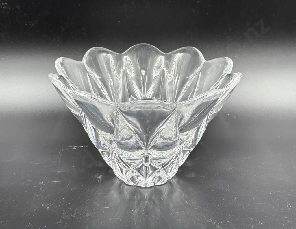 Boxed Orrefors Crystal Table Bowl Image 1++