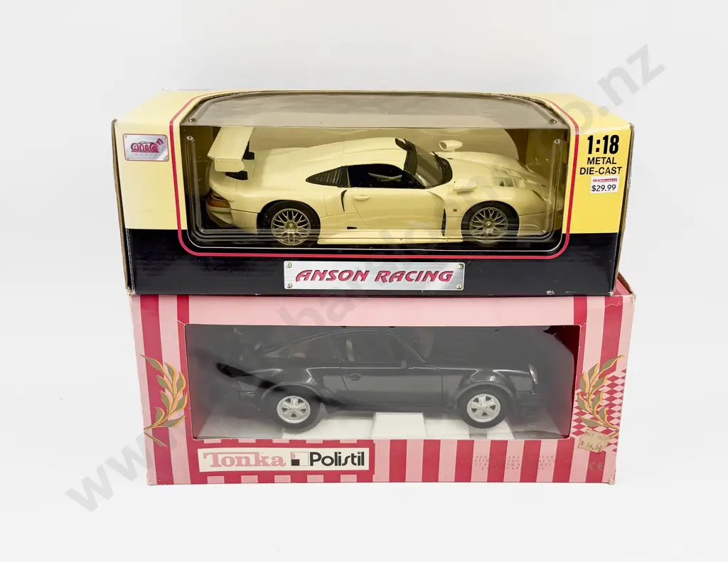 2 Boxed 1:18 Scale Porsche Models Image 1++