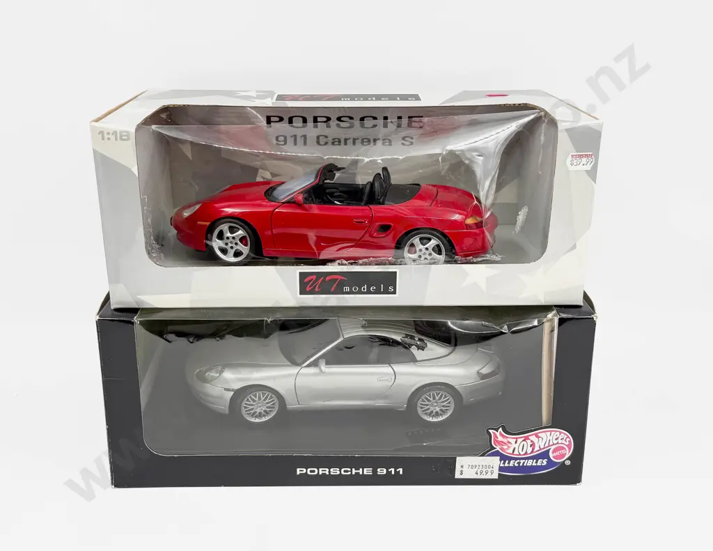 Two Boxed 1:18 Scale  Porsche Models Image 1++