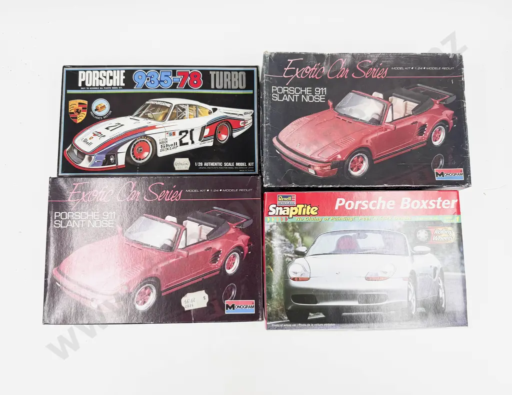 Four Incomplete Kit Porsche Models Image 1++