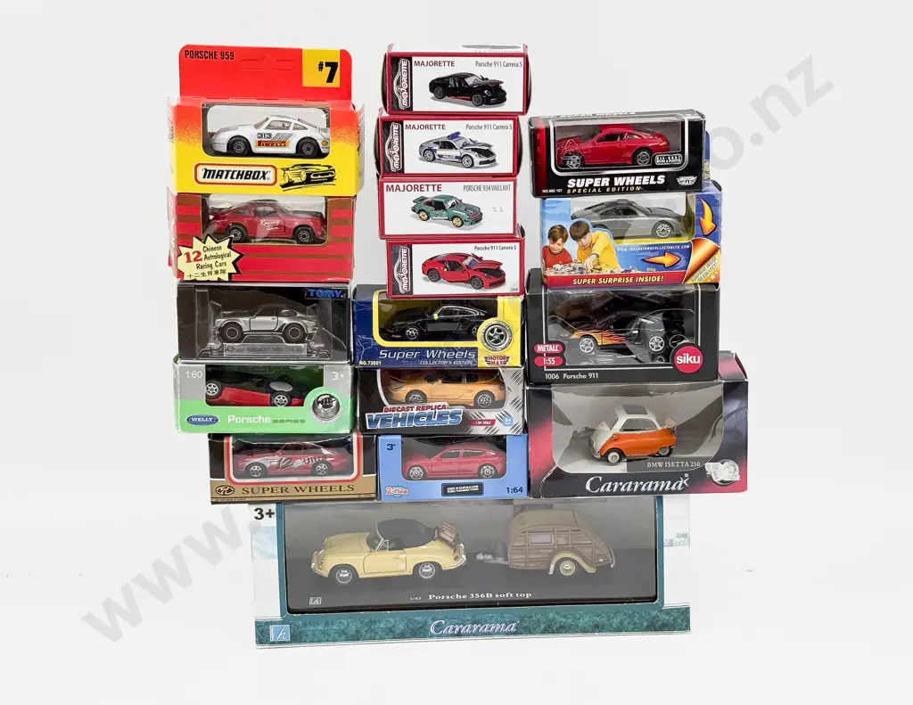 Collection Boxed Mixed Manufacture Porsche Models Image 1++