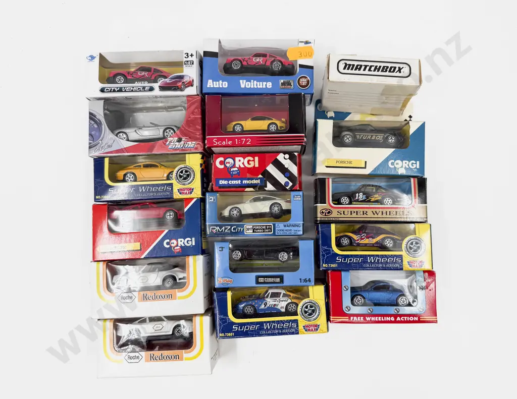Collection Boxed Mixed Manufacture Porsche Models Image 1++