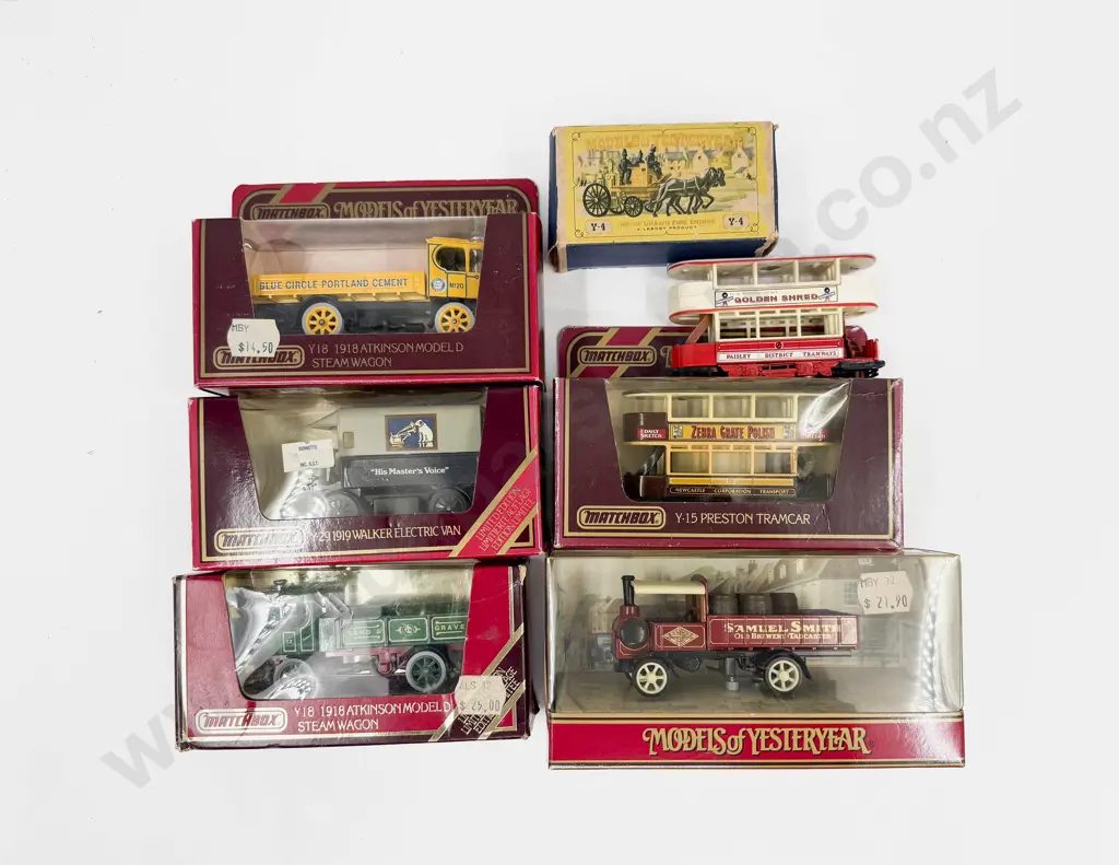 Six Boxed and Unboxed Matchbox Models of Yesteryear Porsche Models Image 1++