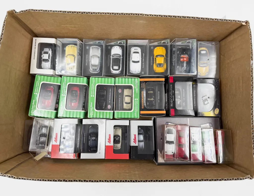 Collection Boxed Mixed Manufacture Porsche Models Image 1++