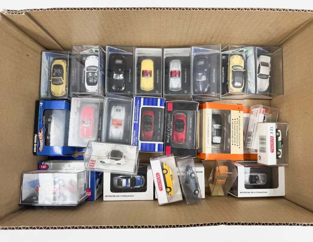 Collection Boxed Mixed Manufacture Porsche Models Image 1++