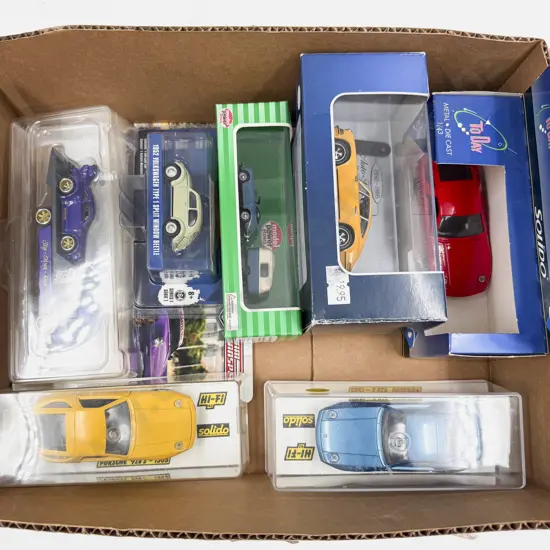 Eight Boxed Mixed Manufacture Porsche Models