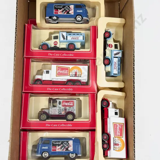 Seven Lledo Coco Cola Vehicles Models