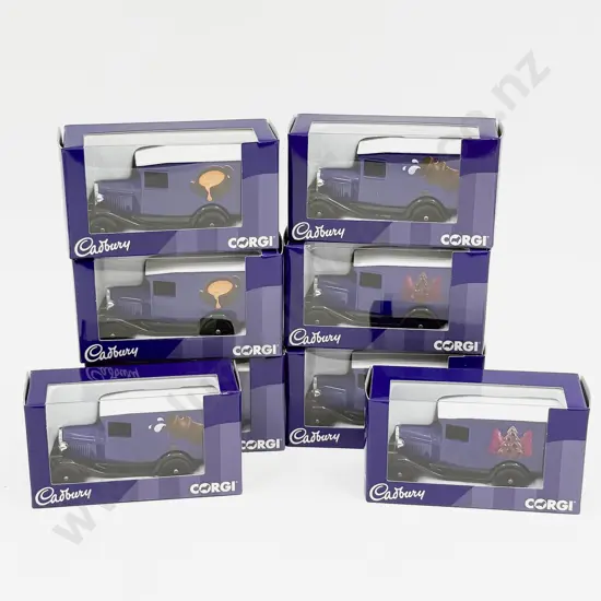 Eight Boxed Corgi Cadbury Advertising Models