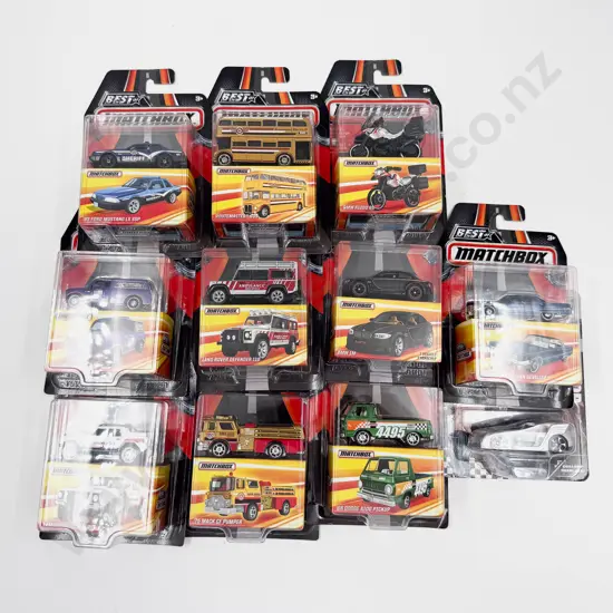 Ten Matchbox 1:75 and Marvel Models