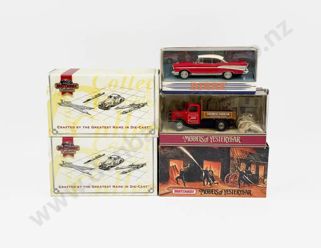 Five Boxed Matchbox Collectible Series Various Vehicles Image 1++
