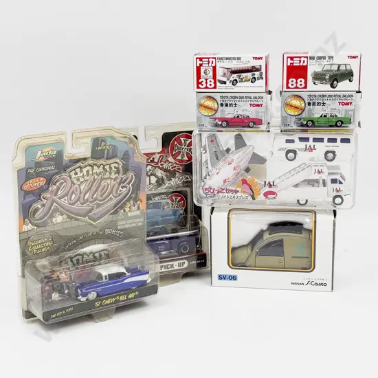 Jada and Tomy Diecast Vehicles and Assorted (Eight)