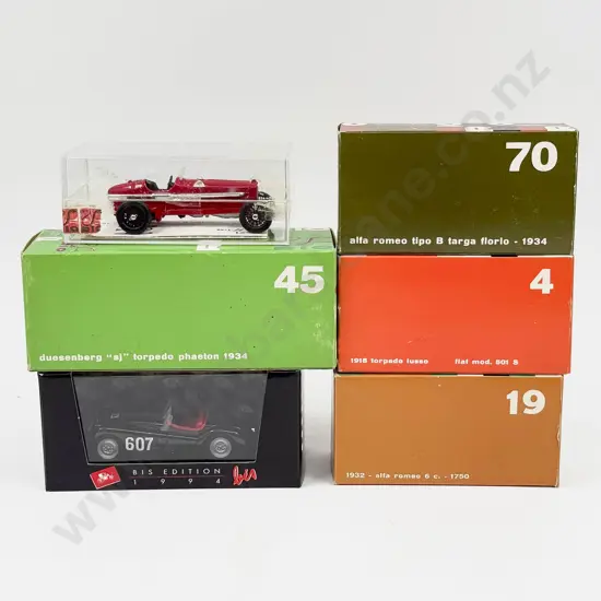 Five Boxed Rio Vintage Diecast Models and Single Bromm