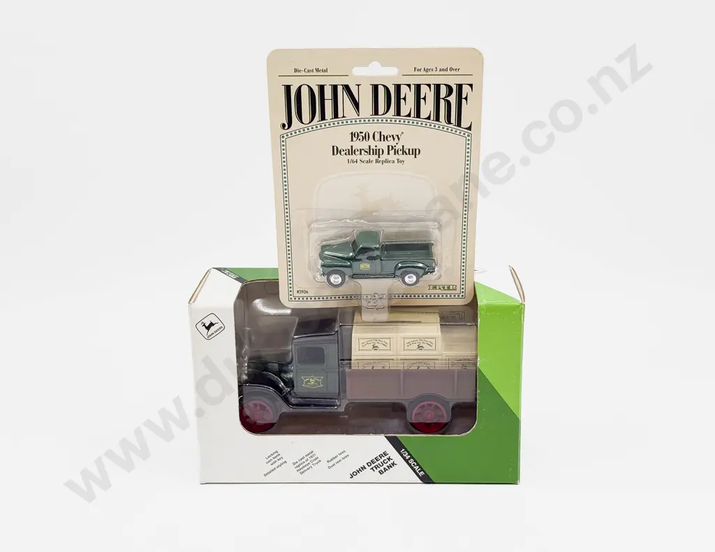 Boxed John Deere Truck Money Box and Pick Up Image 1++