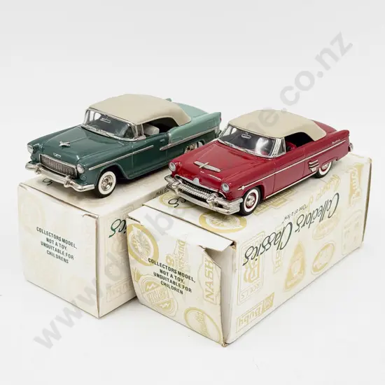 Two Boxed Collectors Classics Mercury and Chevy