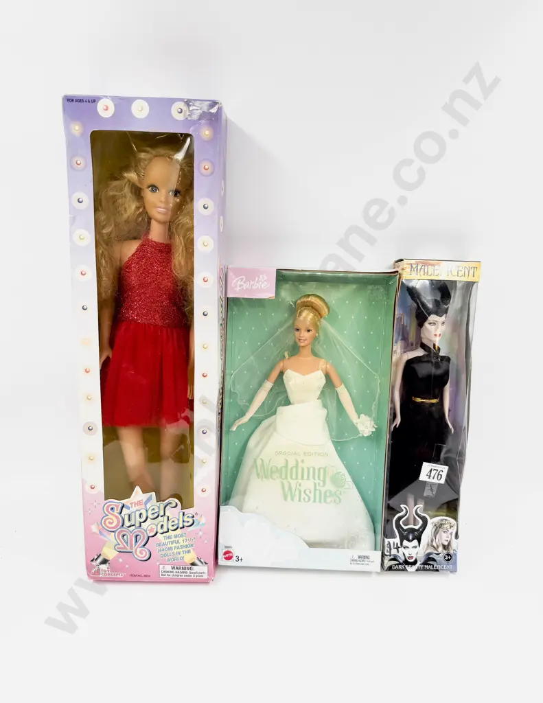 Boxed Wedding Barbie Maleficent and Teen Doll Image 1++
