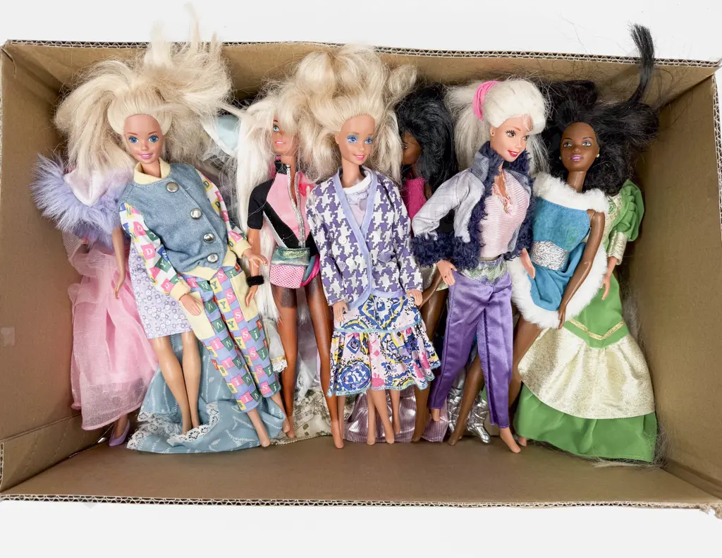 Qty Various Barbie Dolls Play Worn Image 1++