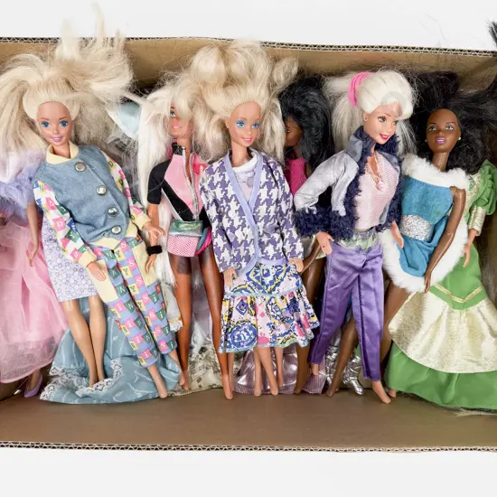 Qty Various Barbie Dolls Play Worn