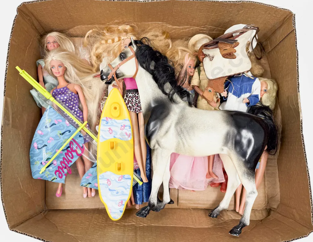 Barbie Horse Sail Board and Various Dolls Image 1++