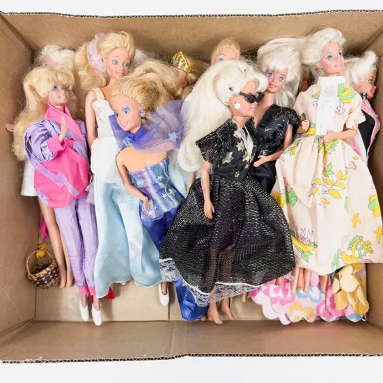 Qty Various Barbie Dolls Play Worn
