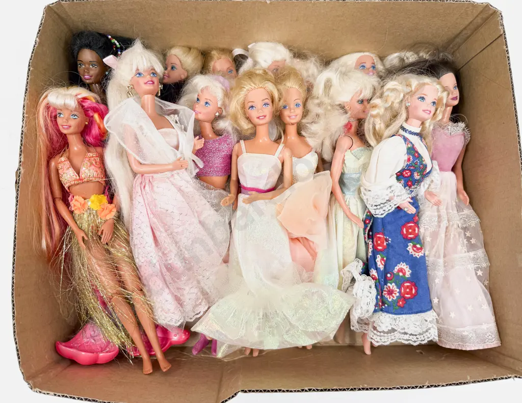 Qty Various Barbie Dolls Play Worn Image 1++