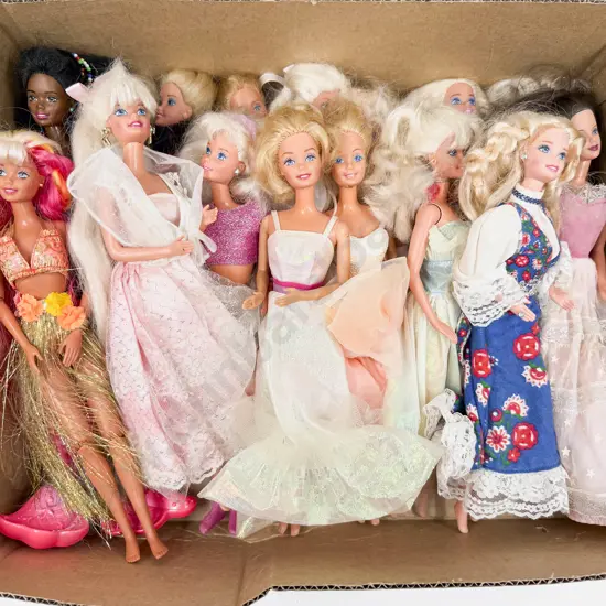 Qty Various Barbie Dolls Play Worn