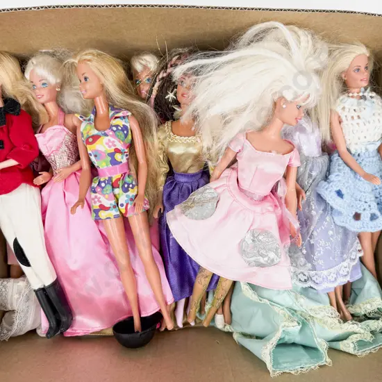 Qty Various Barbie Dolls Play Worn