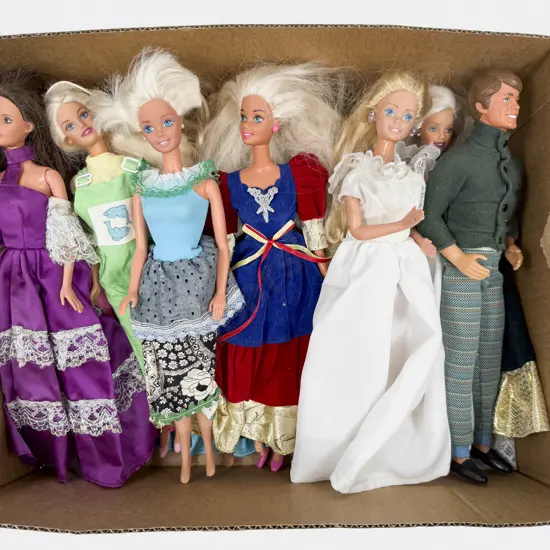Qty Barbie Dolls Play Worn