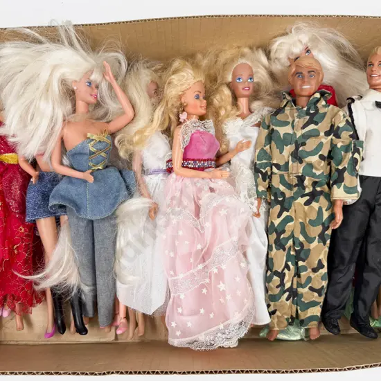 Qty Barbie Dolls Play Worn