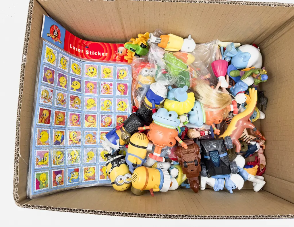 Various McDonalds and Other Collectible Toy and Stickers Image 1++